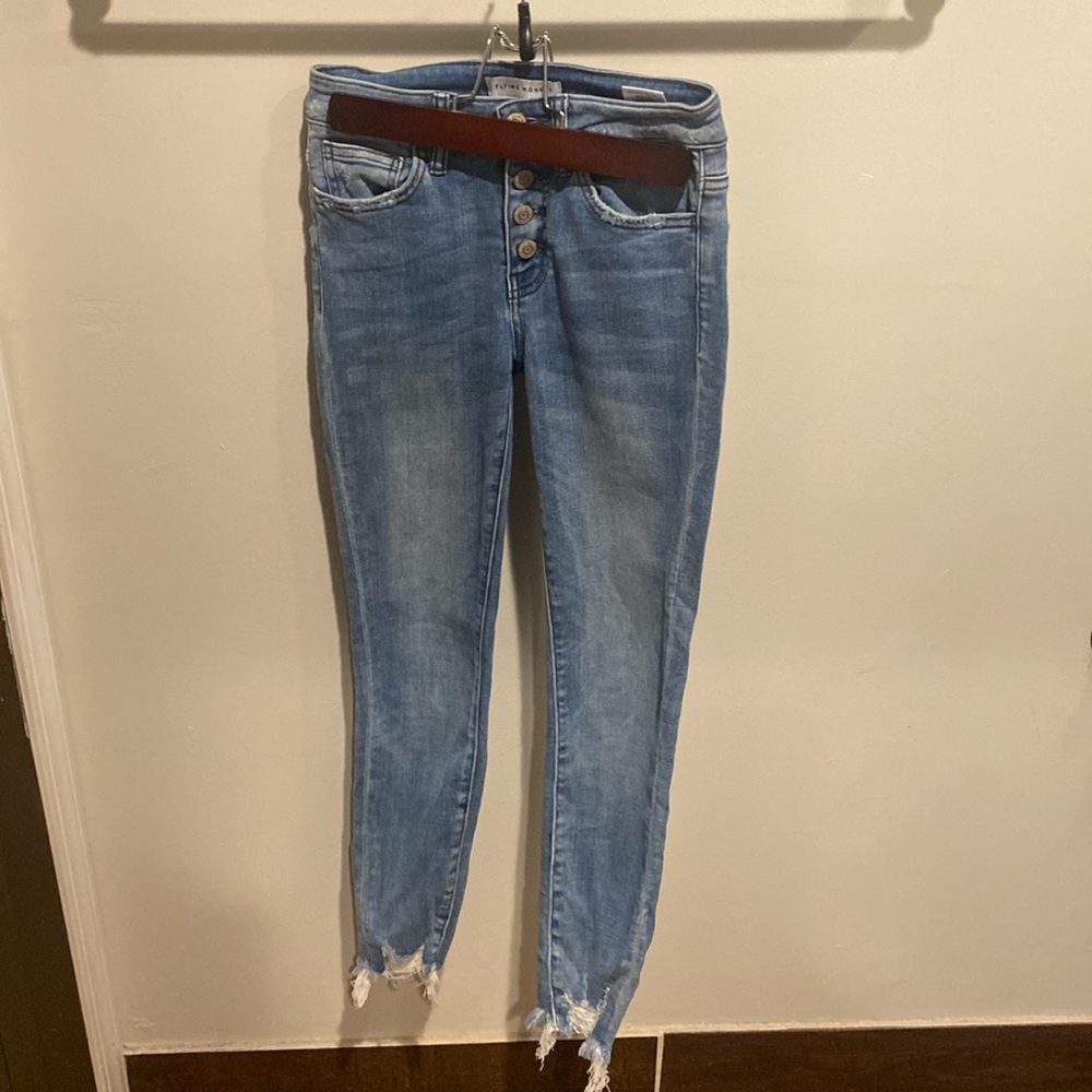 Flying Monkey Distressed Skinny Jean